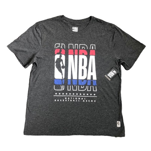 Nba logo shirt mens - logo, gray