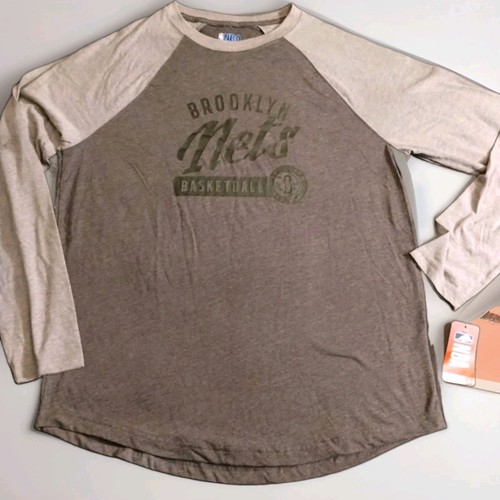 Nwt nba brooklyn nets raglan - nba,